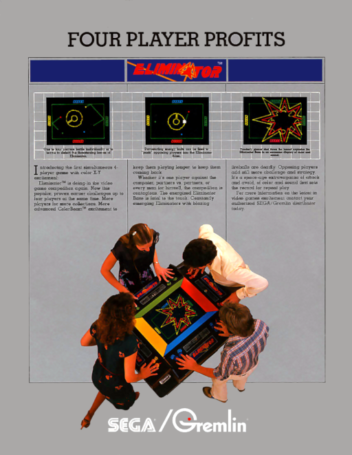 Eliminator (2 Players, set 1) Arcade Game Cover